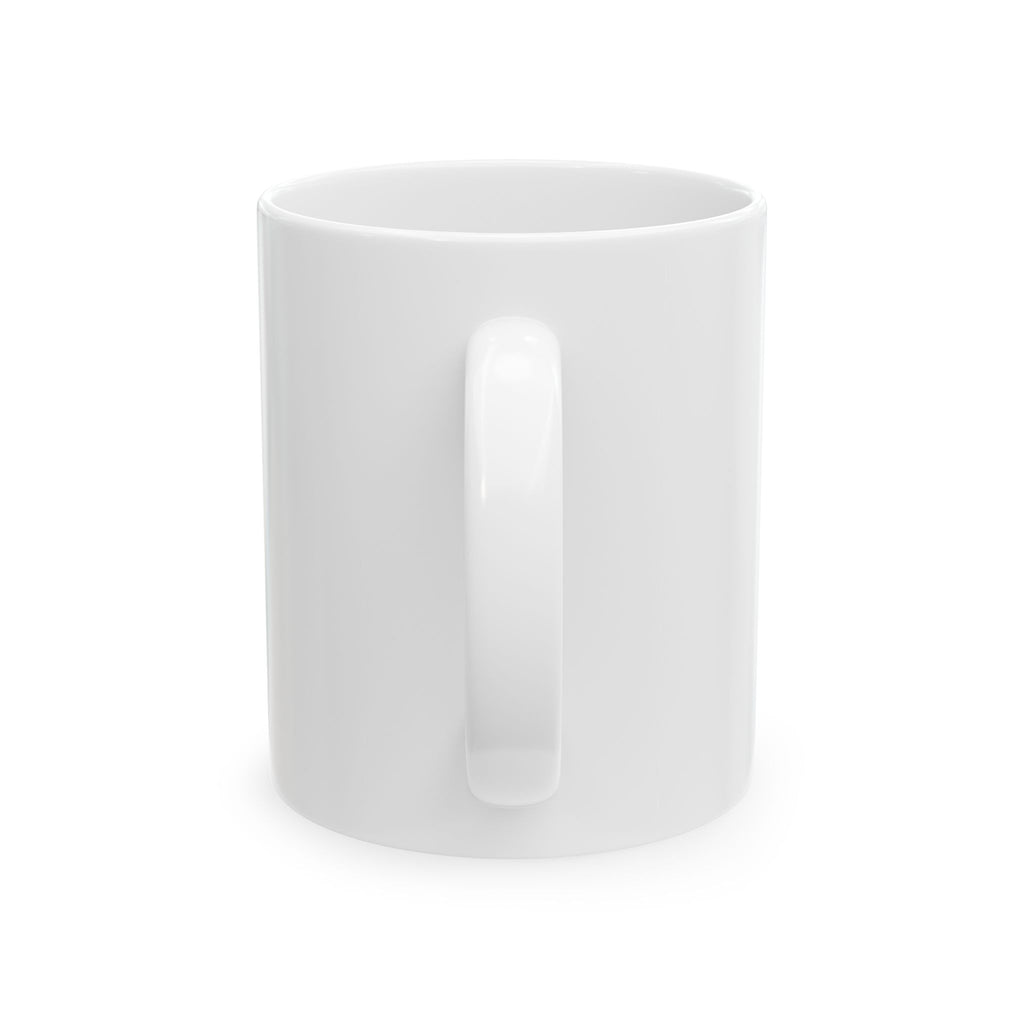 Blue Geometric Wolf Ceramic Mug — 11oz & 15oz