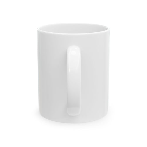 Blue Geometric Wolf Ceramic Mug — 11oz & 15oz