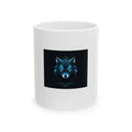 Blue Geometric Wolf Ceramic Mug — 11oz & 15oz