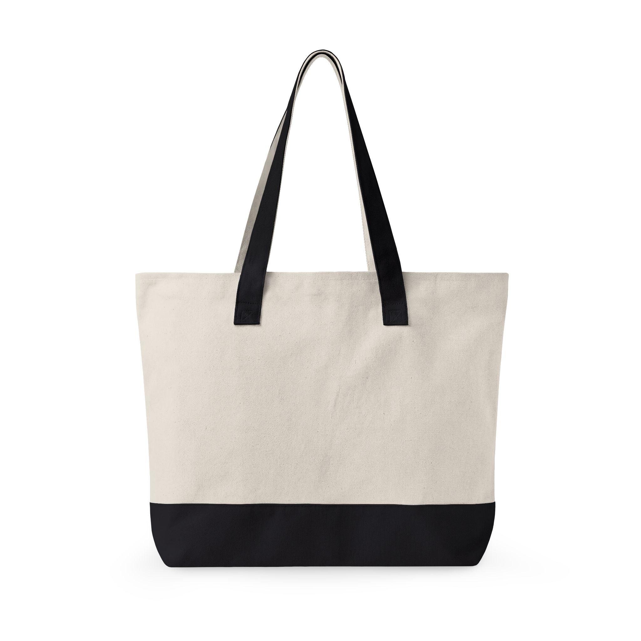 God Is My Rock Zippered Canvas Tote — Faith-Based Everyday Carry Bag
