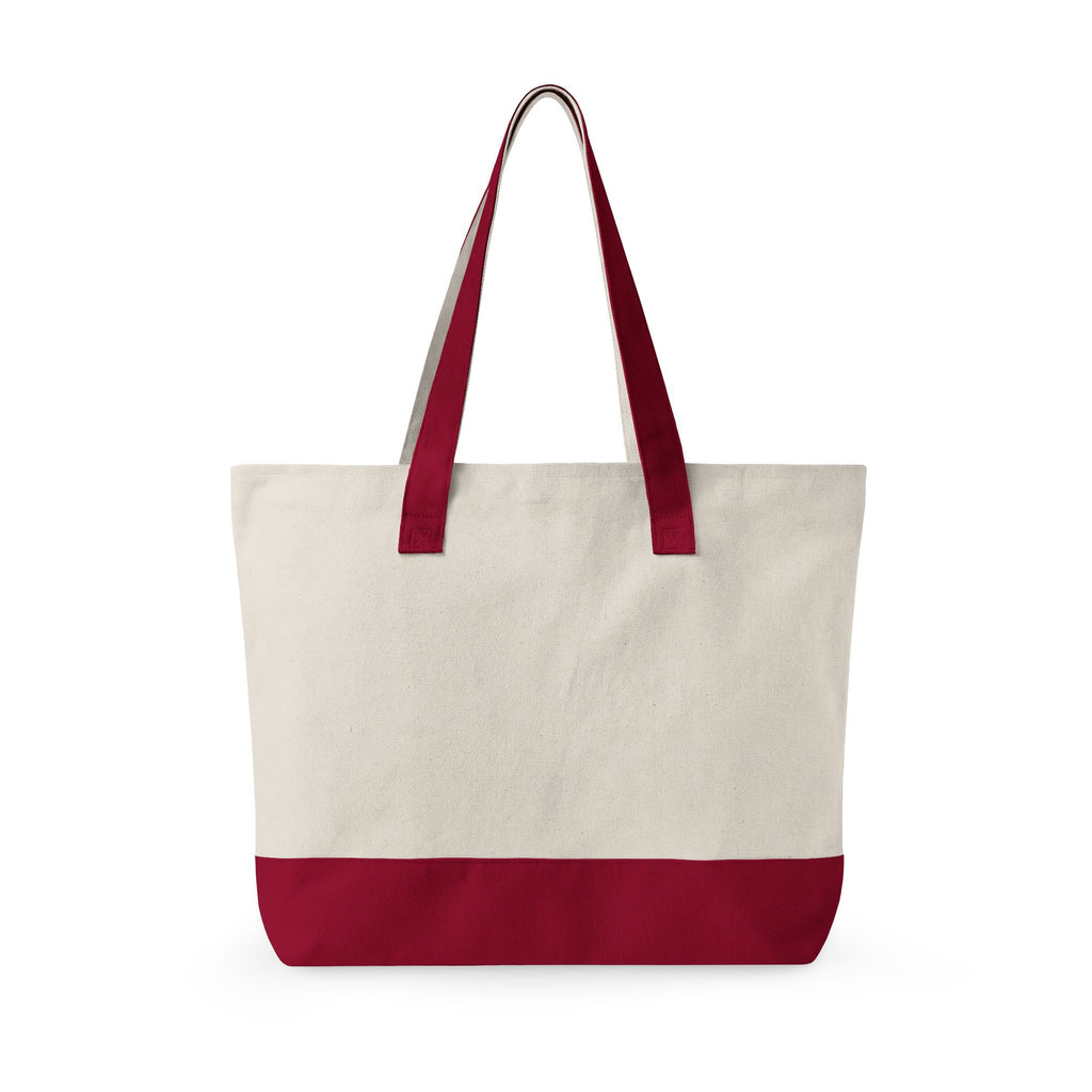 God Is My Rock Zippered Canvas Tote — Faith-Based Everyday Carry Bag
