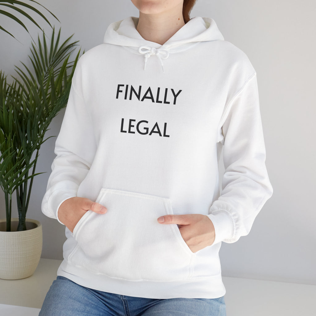 Finally Legal Hoodie – 21st Birthday Sweatshirt