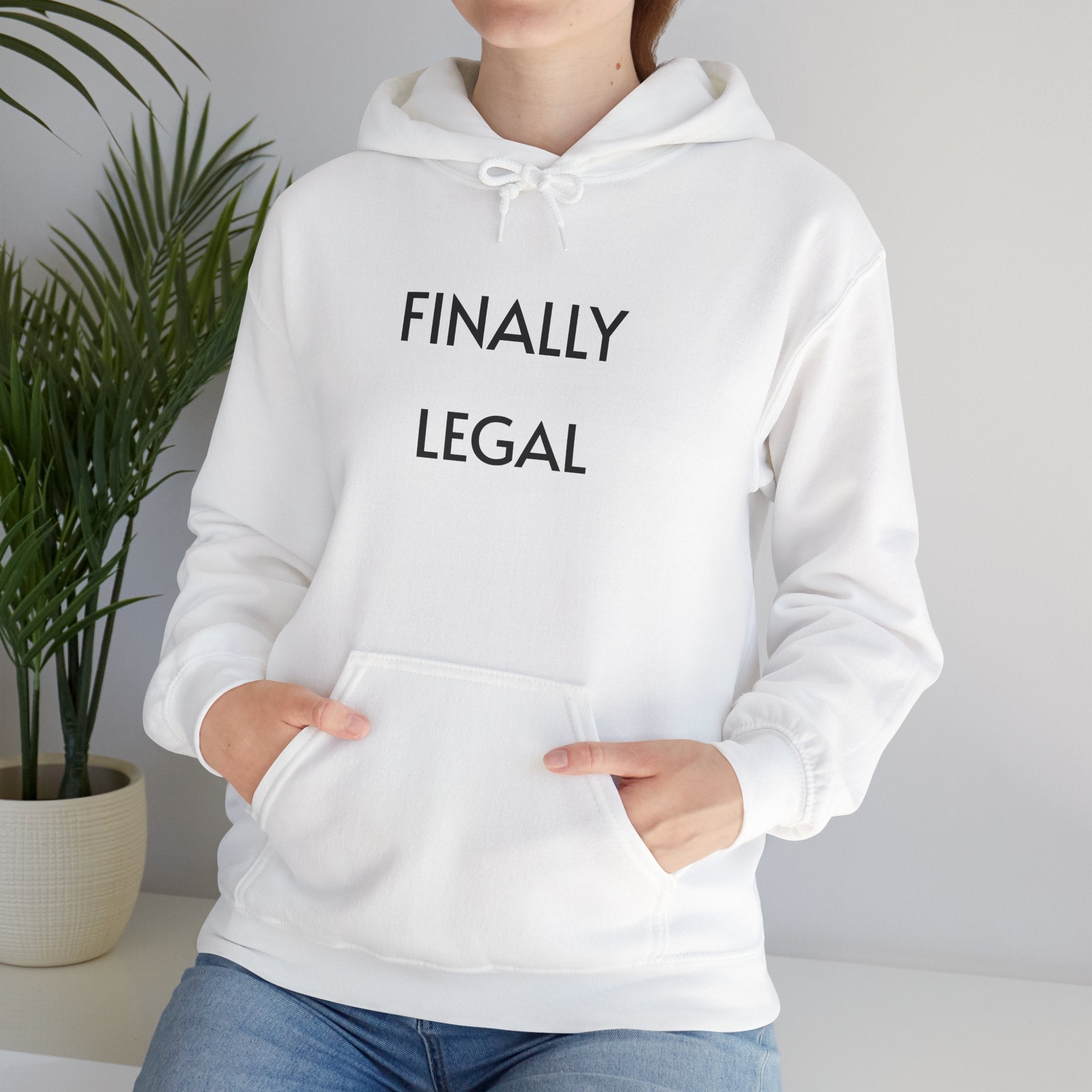 Finally Legal Hoodie – 21st Birthday Sweatshirt