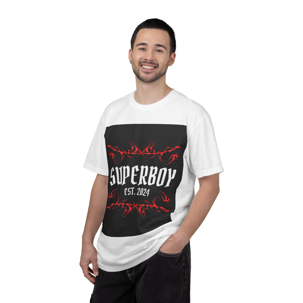 Superboy Est. 2024 Graphic Tee — Retro Gothic Flame Design