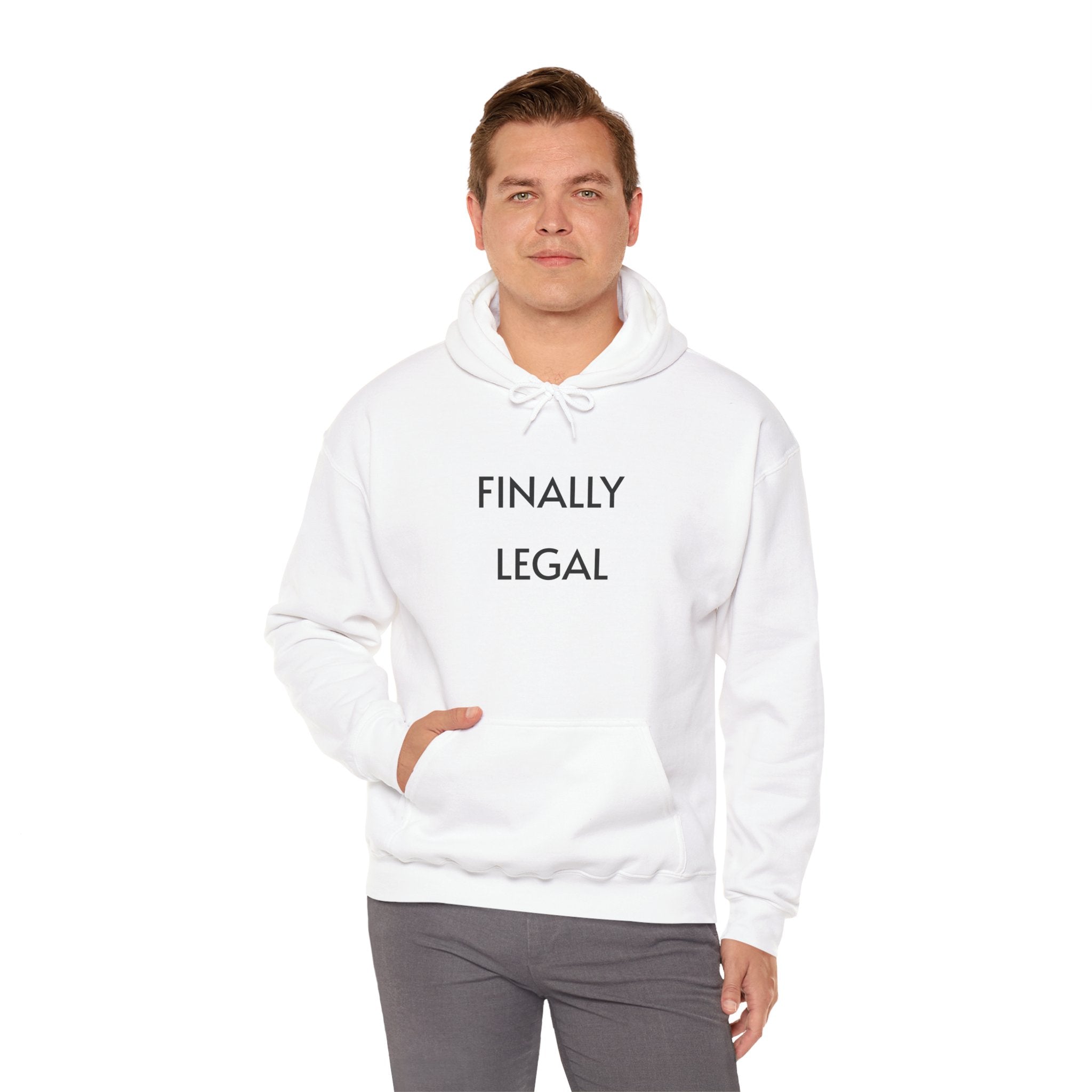 Finally Legal Hoodie – 21st Birthday Sweatshirt