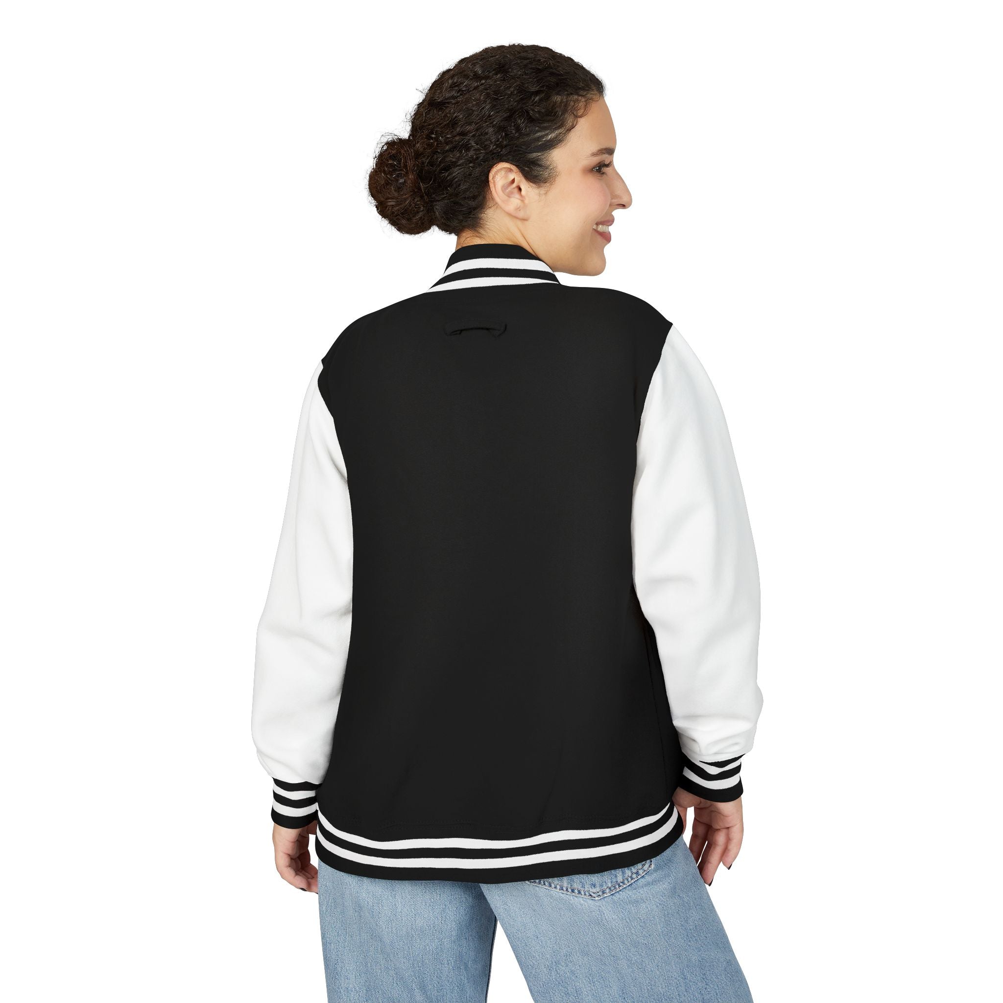Savage Letterman Jacket — Black & White Varsity Jacket
