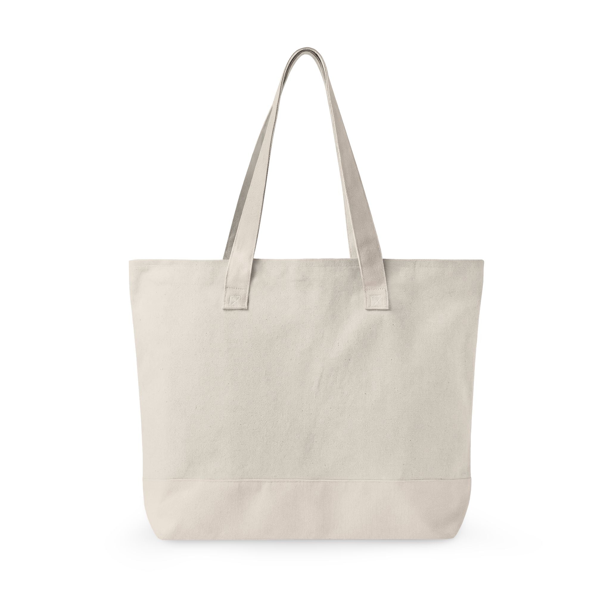 God Is My Rock Zippered Canvas Tote — Faith-Based Everyday Carry Bag