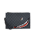 2026 New Men's Business Casual Clutch Bag Fashion Shark Print Envelope Bag Wallet Phone Bag Large Capacity Men's Gifts Pouch Pho