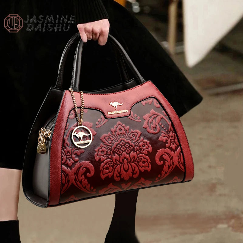 New Women Bag Luxury Designer Cowhide Handbags for Women Famous Brands Crossbody Bag for Women Leather Shoulder Bags Sac a Main