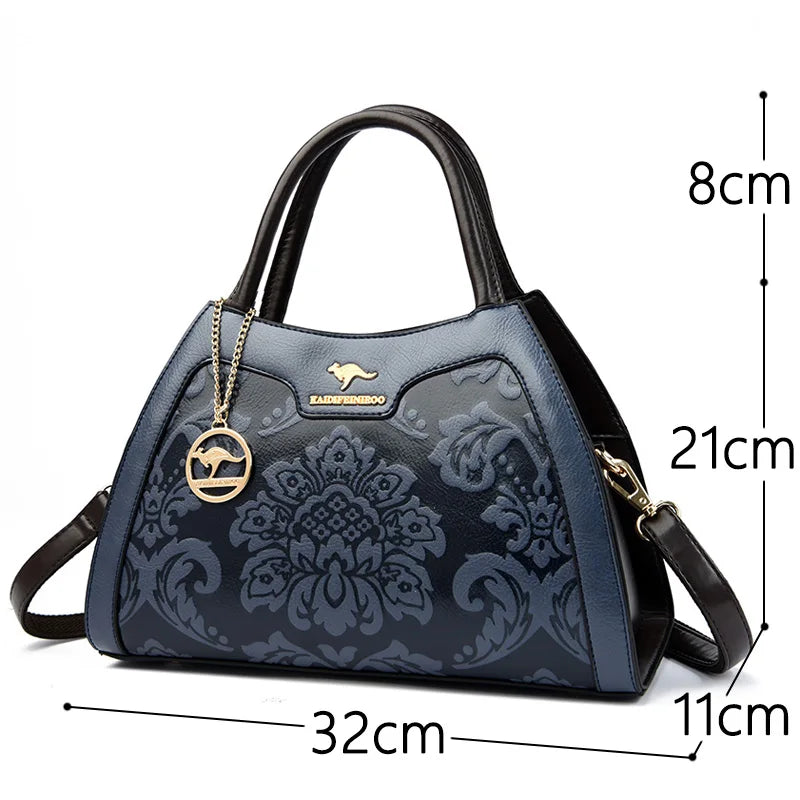 New Women Bag Luxury Designer Cowhide Handbags for Women Famous Brands Crossbody Bag for Women Leather Shoulder Bags Sac a Main