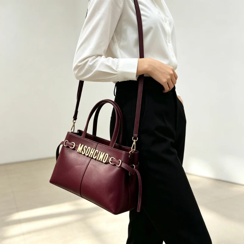 Luxury Designer Leather Shoulder Bag For Women Elegant Crossbody Handbags Ladies Tote Purse Classic Fashionable Brand