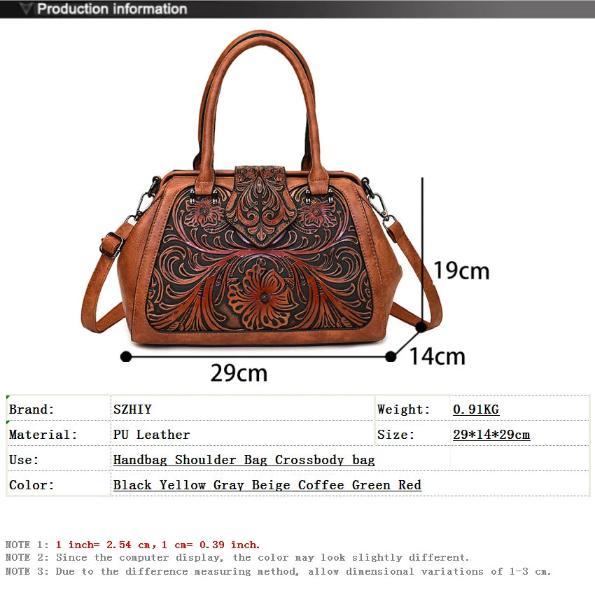 High Quality Retro Handbag Women Shoulder Bag Luxurious Designer Handbag 3D Relief Office Pocket Brand Bolsos Lujo New Gift Pack