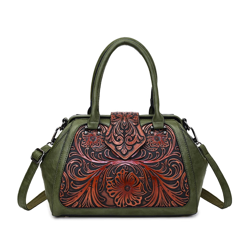 High Quality Retro Handbag Women Shoulder Bag Luxurious Designer Handbag 3D Relief Office Pocket Brand Bolsos Lujo New Gift Pack