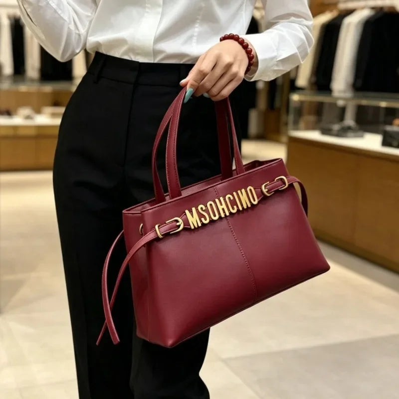 Luxury Designer Leather Shoulder Bag For Women Elegant Crossbody Handbags Ladies Tote Purse Classic Fashionable Brand