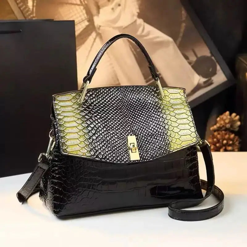 Luxury Designer Brand New High Quality Leather Handbags for Women Fashion Trend 가방 Crocodile Print Crossbody Bag сумка Hot Sale