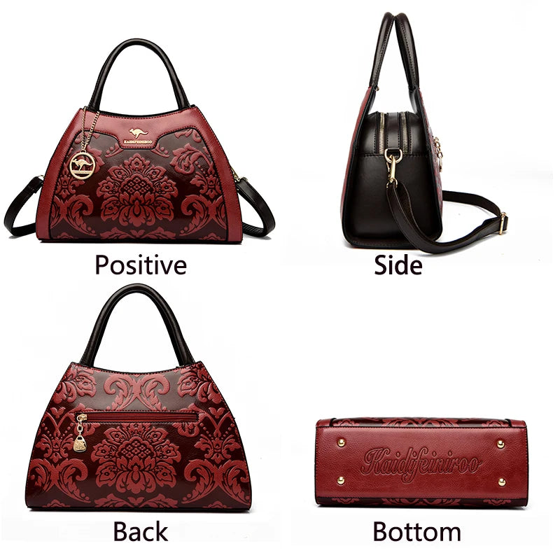 New Women Bag Luxury Designer Cowhide Handbags for Women Famous Brands Crossbody Bag for Women Leather Shoulder Bags Sac a Main