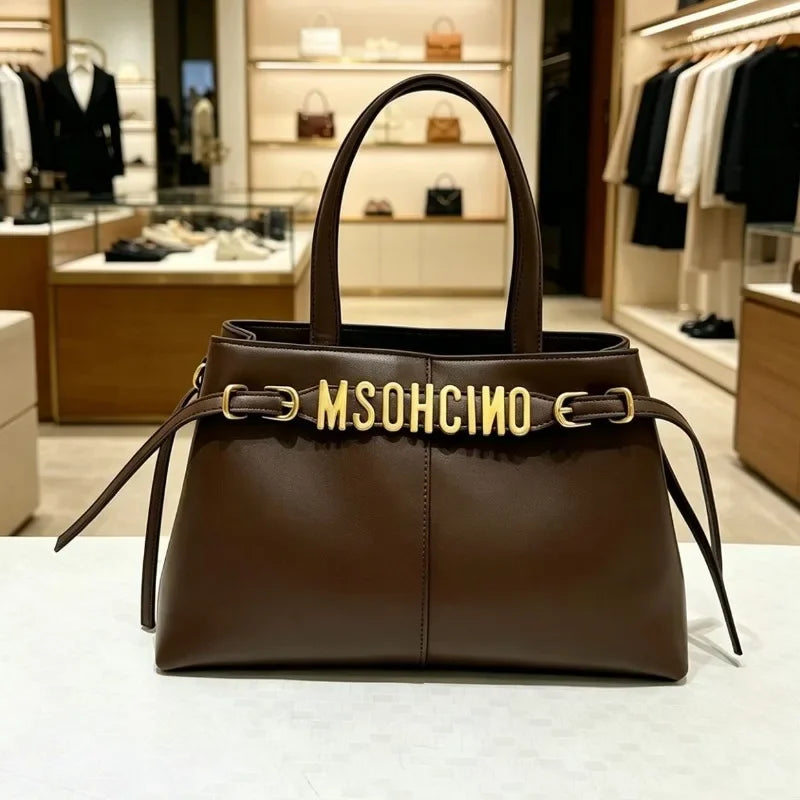 Luxury Designer Leather Shoulder Bag For Women Elegant Crossbody Handbags Ladies Tote Purse Classic Fashionable Brand