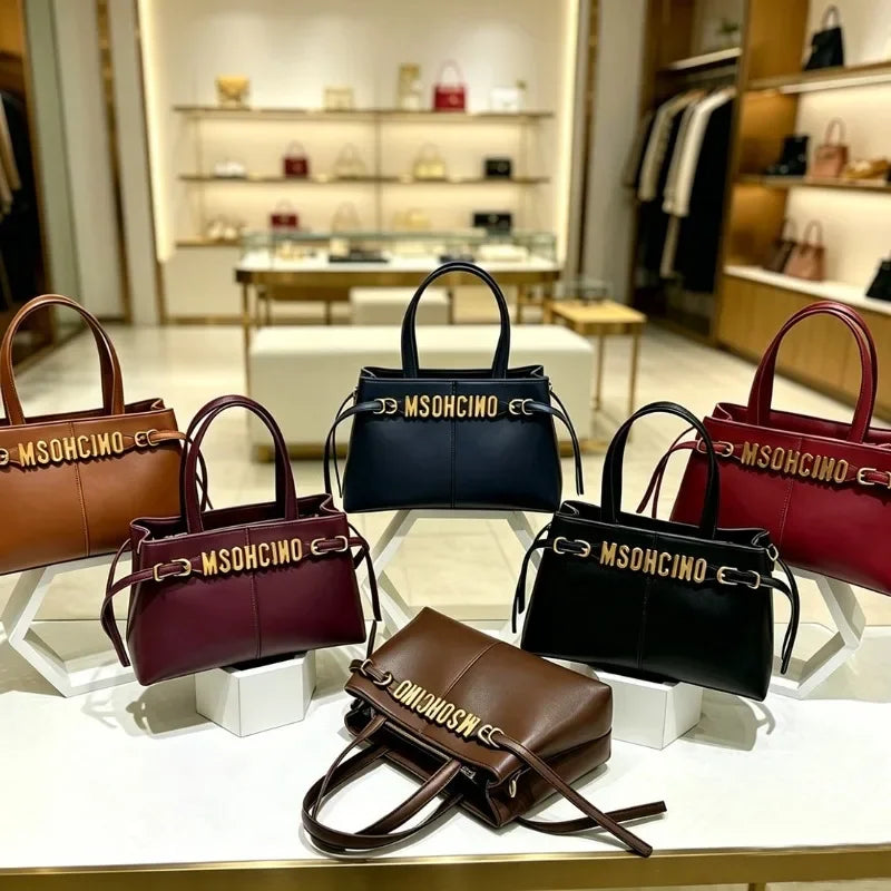 Luxury Designer Leather Shoulder Bag For Women Elegant Crossbody Handbags Ladies Tote Purse Classic Fashionable Brand