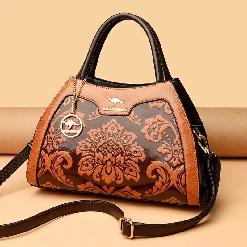 New Women Bag Luxury Designer Cowhide Handbags for Women Famous Brands Crossbody Bag for Women Leather Shoulder Bags Sac a Main